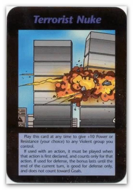 Illuminati cards game (1994) - Twin towers